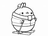 Molang Coloring Pages Piu sketch template