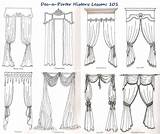 Curtain Classical Drapes Drapery Treatments Valances Louis Draw Cortinas Draperies Swags Valance References Pelmets Xvi Clásico Coverings sketch template