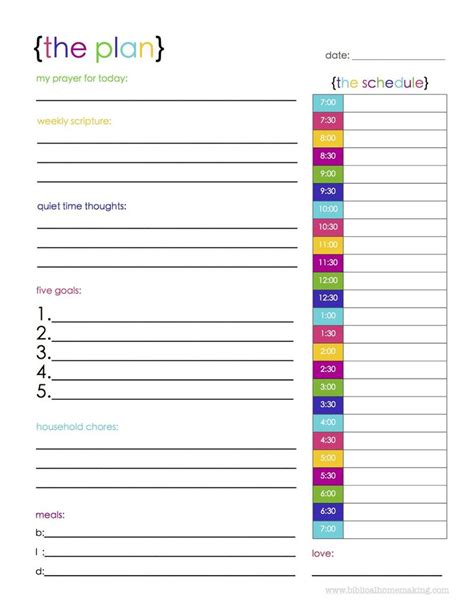 46 Of The Best Printable Daily Planner Templates