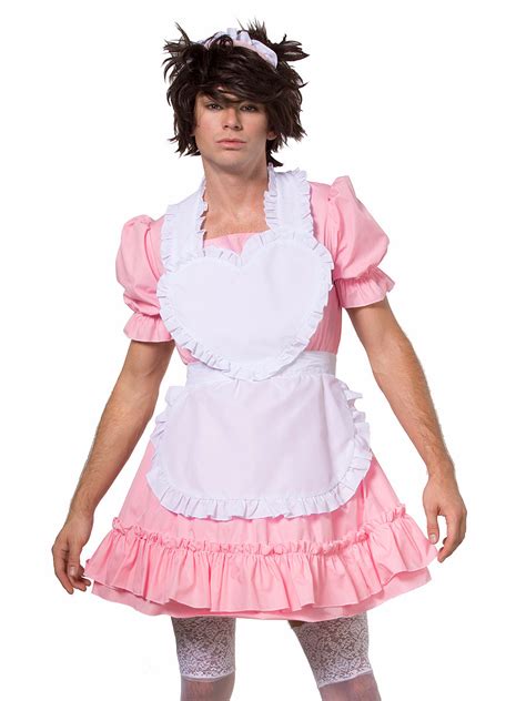 Mens Pink Maid Dress Cross Dressing Cosplay Xdress – Xdress Uk