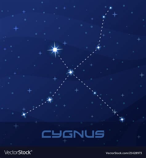 cygnus art print astronomy poster  swan star chart space astronomy
