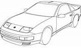 Nissan Coloring 300zx Pages Hybrid Altima sketch template