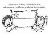 Fiestas Dibujos Chilena Huaso Banderita Patrias Bandera Chilenos Chileno Coloreo sketch template