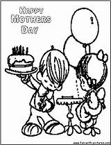 Coloring Preciousmoments Happymothersday Mothers Pages Fun Color sketch template