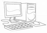 Computer Draw Step Drawing Computers Coloring Pages Learn sketch template