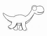 Diplodocus Happy Coloring Coloringcrew sketch template