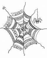 Scary Spider Zentangle Coloringbay Colorings Intricate Getcolorings sketch template