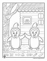 Penguins Puzzles Woojr Wahrnehmung Woo Jr Vorschule Versteckte Equivalent Halloween Knittingparadise sketch template