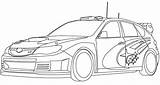 Subaru Car Colour Drawing Coloring Pages Wrc Illustration Template Concept Shauna 2010 sketch template