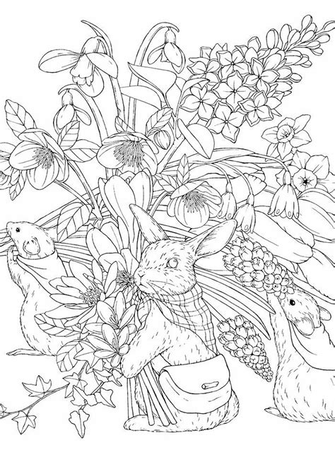 floral animals coloring pages ryannilrasmussen