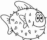 Fish Coloring Pages Kids Colouring School Printable Fishing Color Clipart Animal Simple Preschool Rainbow Ray Print Lure Seafood Sheets Para sketch template