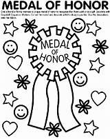Medal Honor Coloring Pages Crayola Kids Color Teacher Colouring Ribbon Award Print Military Badges Stars Awards Hard Cut Happy Pencils sketch template