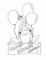 Birthday Happy Coloring Grandpa Pages Printable Papa Template Sketch Library Clipart Popular sketch template