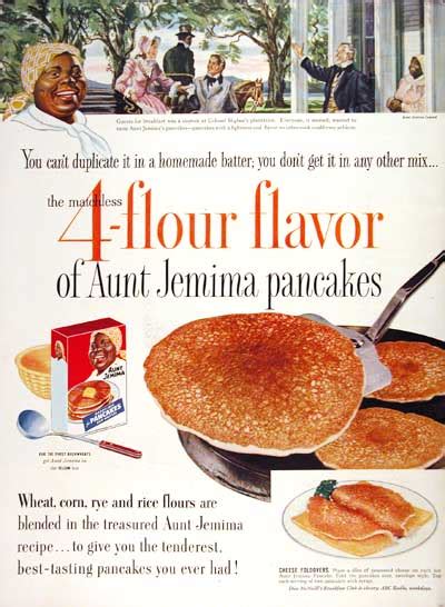 1954 Aunt Jemima Pancake Mix Classic Vintage Print Ad
