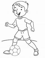 Kick Coloring Pages Kids sketch template