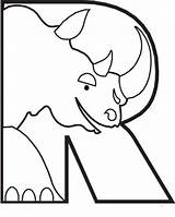Animal Rhino Worksheet Shesaved sketch template