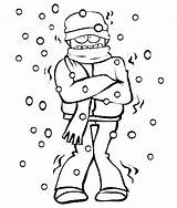 Coloring Pages Cold Color Sheets Winter Website Clothes Pano Seç Sentence Craft sketch template