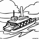 Bateau Mouche Navire Ferry Paddle Gratuit Clipartmag Imprimé Coloriages sketch template