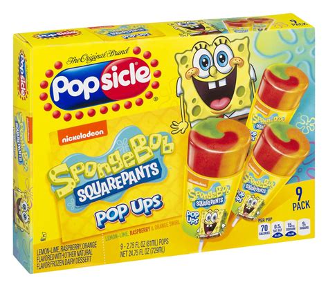 spongebob squarepants pop ups popsicle    oz pops delivery cornershop  uber