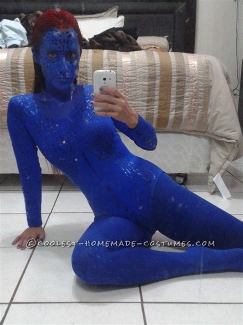 Coolest Homemade Mystique Costume Mystique Costume Halloween Outfits