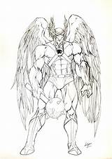 Hawkman Fc03 Superhero sketch template