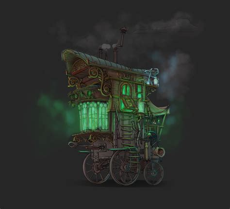 Steampunk Gypsy Caravan Design History Fantasy On Behance