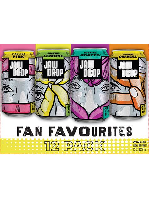 Jaw Drop Fan Favourites Variety Pack 12 Cans Coolers Parkside