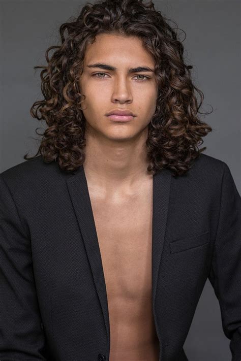 Blow Models Jack Pililaau Curly Hair Men Long Hair