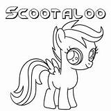 Pony Coloring Little Pages Scootaloo Color Princess Applejack Will Toddler Top Mlp sketch template