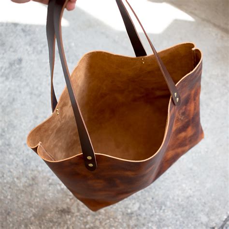 basic leather tote bag build  tutorial makesupply