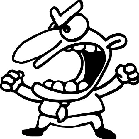 angry man anger management coloring page wecoloringpagecom