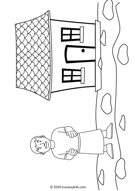 wise  foolish builder coloring pages
