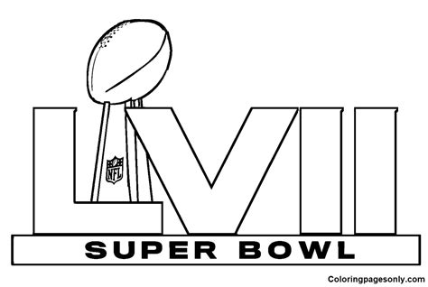super bowl  coloring pages printable