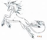 Fire Elemental Horses Deviantart sketch template