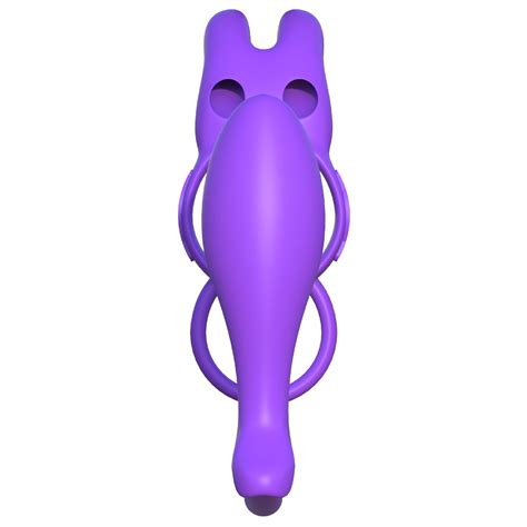 Pipedream Fantasy C Ringz Ass Gasm Vibrating Rabbit Purple Sex Toys