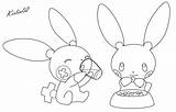 Plusle Minun Coloring Lineart Pages Pokemon Deviantart Drawing Drawings Colouring Line Getdrawings Halloween sketch template
