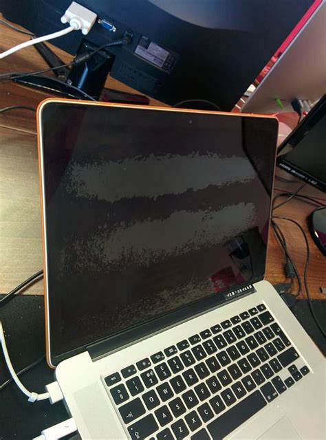 clean apple computer screen  retina display  stain