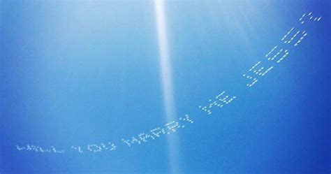 marriage proposals   skywriters skytyping skywriting sky banners night drone shows
