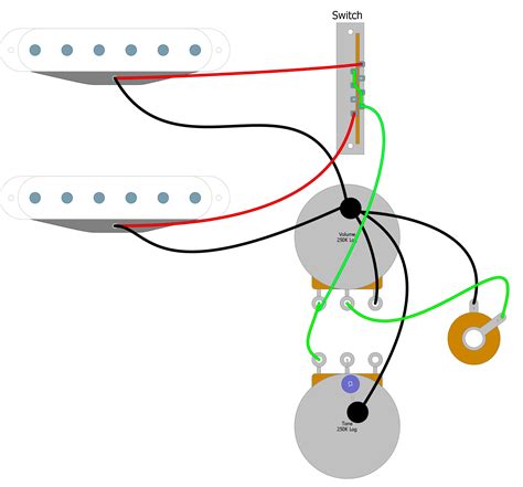 acoustic guitar pickup wiring diagram