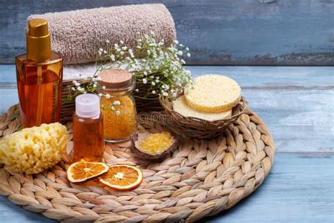 orange spa  wellness setting stock image image  orange health
