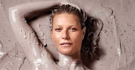 Gwyneth Paltrow Is Half Naked And Literally Covered In
