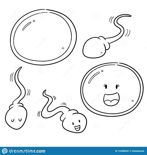 Human Sperm Cell Icon Icon Cartoon Vector Illustration