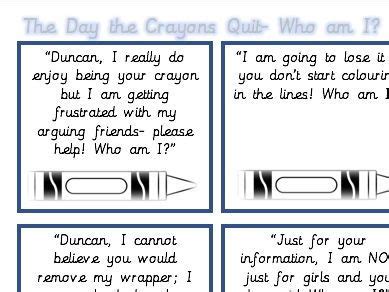 day  crayons quit resources teaching resources teaching day