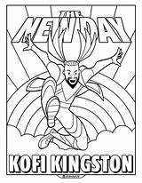 Kingston Kofi Wrestlemania sketch template