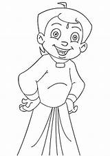 Bheem Coloring Chhota Pages Chota sketch template