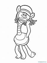 Dreamworks Coloring Pages Trolls Getcolorings sketch template