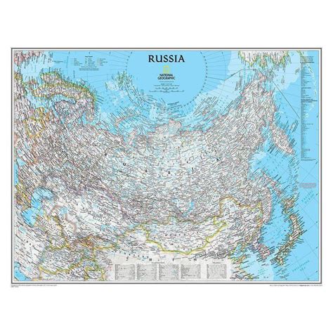 National Geographic Mapa De Rusia Político