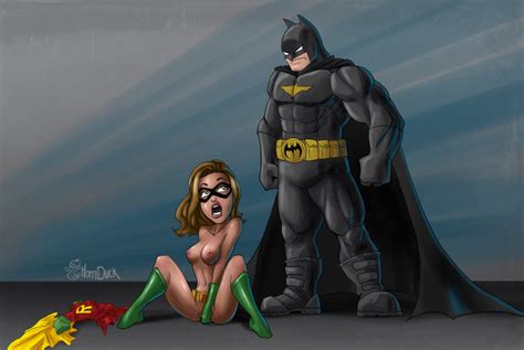 rule 34 batman batman series breasts caught dc hornduck