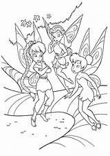 Tinkerbell Coloring Pages Movie Color Clips Print sketch template