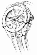 Drawing Watches Drawings Sketches Hublot Titanium Ferrari Sketch Rolex Bang Big Men Illustration Mens Chronograph Replica 디자인 Paintingvalley Tekening Diamond sketch template